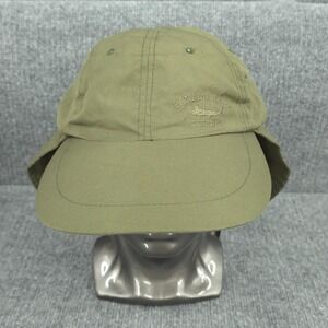 Panama Jack Hat Cap Wide Brim Lined L XL Green Fish Hike Sun Shade Wind Clip Men